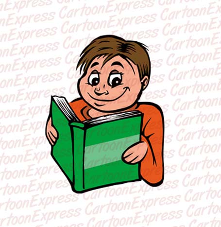 boy reading book
